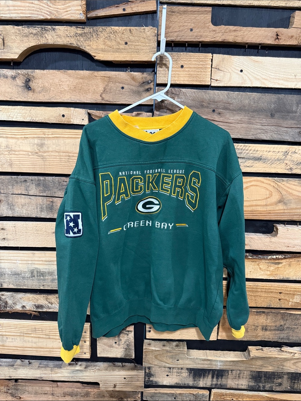 Green Bay Packers Lee Sports
Embroidered VTG Crewneck Sweatshirt Mens Large